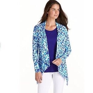 Coolibar Marietas Sun Wrap Size M Open Waterfall Watercolor Bamboo Blend UPF 50